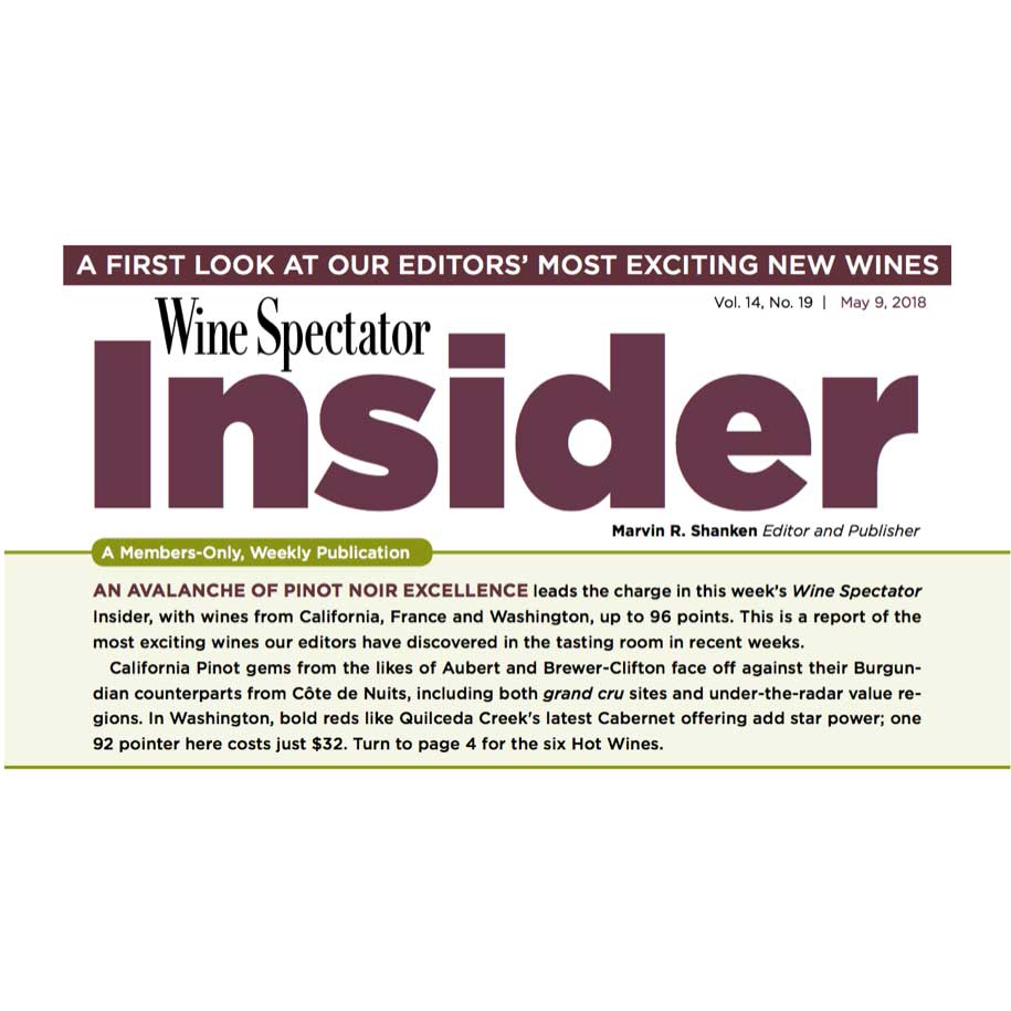 Wine Spectator Insider: An Avalanche of Pinot Noir Excellence